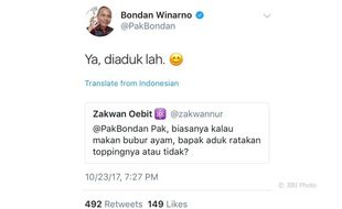 KABAR DUKA : Bondan Winarno Tutup Usia, Warganet Kenang Debat Bubur Ayam