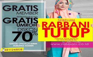 INFO BELANJA : Sepanjang November, Rabbani Bagi-Bagi Diskon 70%