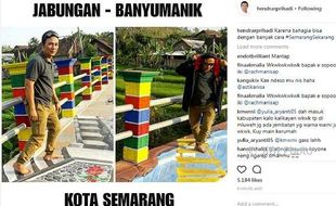 INFRASTRUKTUR SEMARANG : Banyak yang Belum Tahu, Jembatan di Banyumanik Makin Ciamik