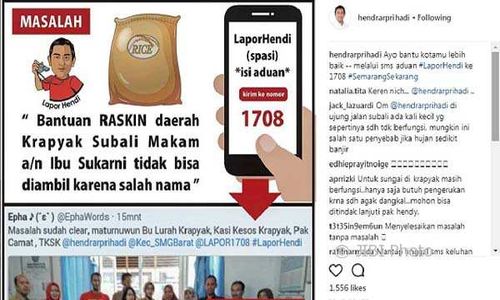 WALI KOTA SEMARANG : Ini Bukti Lapor Hendi Bisa Diandalkan...