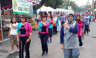 Dirikan Tenda di Car Free Day Bantul Gratis