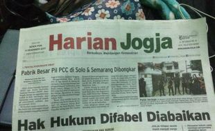 HARIAN JOGJA HARI INI : Hak Hukum Difabel Diabaikan