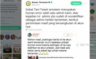 Kicauan Kementan Dikritik Warganet, Kenapa?