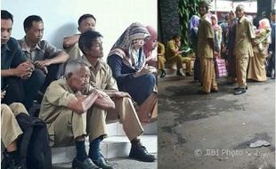 Foto Kakek-Kakek Tenaga Honorer di Wonogiri Undang Simpati Warganet