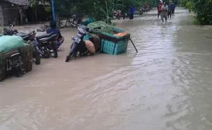 Banjir di Grobogan Dipicu Luapan Sungai dan Tanggul Jebol