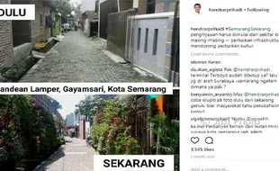 INFRASTRUKTUR SEMARANG : Bukan Pelangi, Wali Kota Hendi Pamer Wilayah Hijau