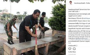 Pamer Foto Nyapu, Wali Kota Semarang Dinilai Merakyat