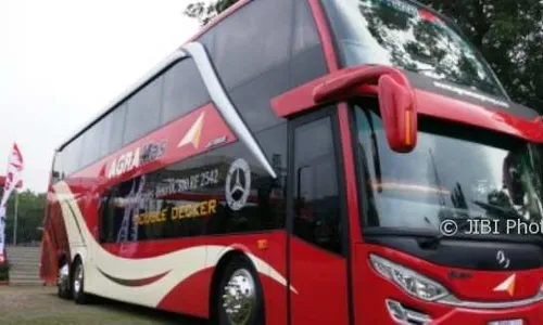 TRANSPORTASI JATENG : Agra Mas Kini Layani Jakarta-Jepara via Semarang Pakai Bus Tingkat