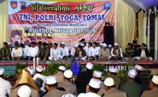 PILKADA 2018 : Ribuan Warga Demak Doa Bersama untuk Pilgub Jateng Tanpa Hoaks