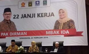 FOTO PILKADA 2018 : Launching 22 Janji Kerja Sudirman-Ida