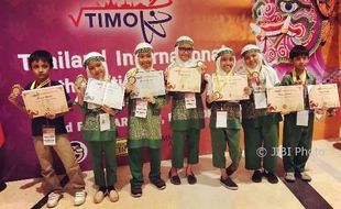 Keren! Siswa SD Muhammadiyah PK Solo Borong Juara Lomba Matematika di Thailand