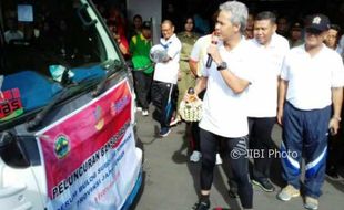 Distribusi Beras Bansos Rastra Dilepas Langsung Gubernur Jateng