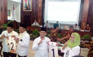 PILKADA KARANGANYAR: Rohadi-Ida Pertama, Yuli-Rober Dapat Nomor Dua