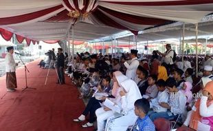 Pemkot Solo Minta Anak Yatim Doakan Pembangunan Masjid Taman Sriwedari Lancar