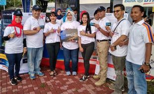 Tol Soker Segera Dibuka, BRI Sragen Sosialisasikan Kartu Brizzi Berlogo Gading Gajah