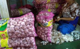 Harga Melejit hingga Rp50.000/Kg, Pedagang Sragen Ogah Jualan Bawang Putih Kating