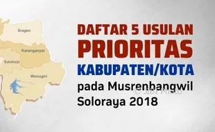 ESPOSPEDIA : Daftar Usulan Prioritas Pembangunan 7 Daerah Soloraya 2019