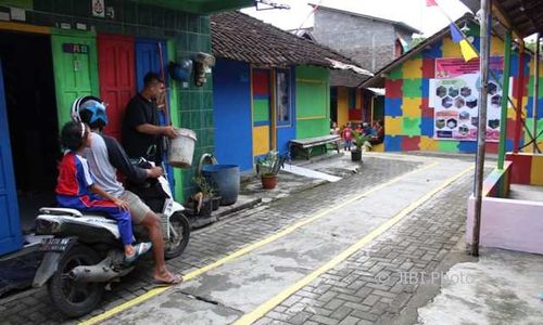 Keren! Kampung Baben di Karanggeneng Boyolali Disulap Jadi Kampung Pelangi