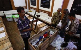 Proses Panjang Kurasi Keris dan Tosan Aji Kiriman Kemendikbud di Museum Keris Solo Dimulai