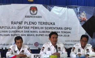 PILKADA 2018 : KPU Pastikan Pemilih Kudus 618.009 Orang