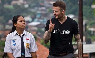 AGENDA SEMARANG : Begini Sanjungan Beckham buat Siswi SMPN 17 Kota Semarang