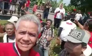 PILKADA 2018 : Nge-Vlog di Tegal, Ganjar Dapat Keluhan Infrastruktur