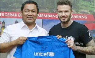 AGENDA SEMARANG : Foto Bareng David Beckham, Wali Kota Semarang Sukses Bikin Iri