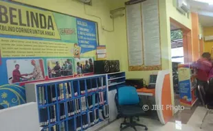 Ruang Baca Tunanetra di Perpustakaan Kota Jogja Sepi Pengunjung