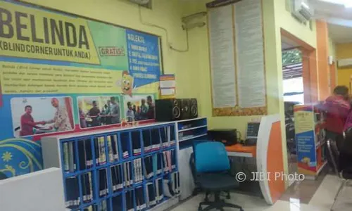 Ruang Baca Tunanetra di Perpustakaan Kota Jogja Sepi Pengunjung