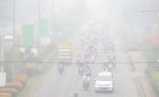 Pontianak Kembali Diselimuti Kabut Asap Tebal