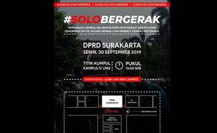 Siang Ini, #SoloBergerak Gelar Aksi di Depan DPRD Solo