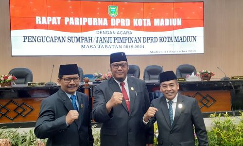 Pimpinan DPRD Kota Madiun Dilantik