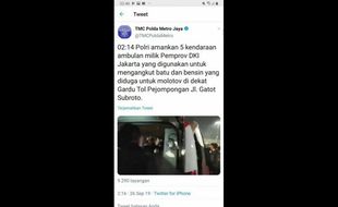 Video Ambulans Bawa Batu, Pakar: Akun Polda Termasuk Penyebar Hoaks