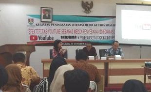 Difasilitasi Diskominsta, Youtuber Magelang Berbagi Kiat