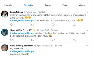 Viral! Netizen Adu Seksi Lewat Tagar #palingseksichallenge