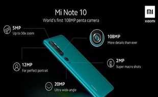 Siap-Siap! Mi Note 10 dari Xiaomi Dirilis 14 November 2019