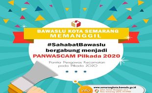 Hadapi Pilkada 2020, Bawaslu Kota Semarang Buka Pendaftaran Panwascam