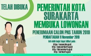 Pemkot Solo Buka 407 Formasi CPNS, Ini Perinciannya