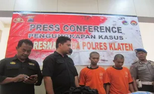 Pengedar Dibekuk Polisi Klaten Saat Hendak COD, 50 Paket Sabu-Sabu Disita