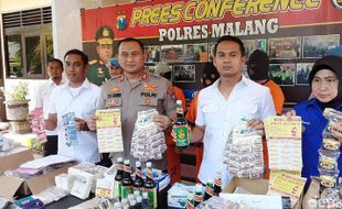 Racik dan Jual Obat Ilegal, Tiga Orang Malang Dibekuk Polisi