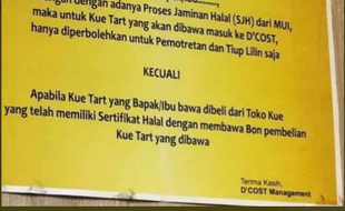 Restoran D'Cost Larang Kue Ultah Tanpa Label Halal, Netizen Salahkan MUI