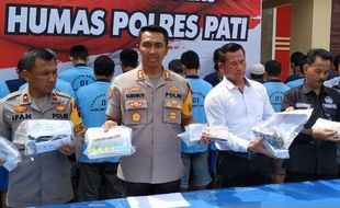 Polres Pati Ekspose Penangkapan 23 Pejudi Pilkades