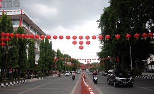 Mulai Malam Ini 5.000 Lampion Imlek Solo Dinyalakan