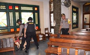 Gereja di Wonosobo Disterilkan Polisi