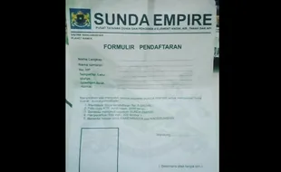 Inikah Formulir Pendaftaran Sunda Empire? Setor Rp5 Juta & Foto 200 Lembar