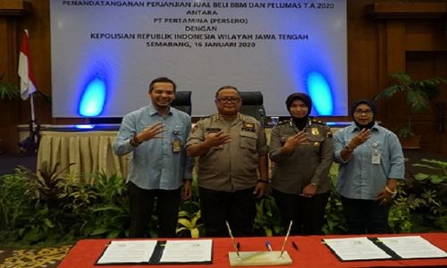 Pertamina Penuhi Kebutuhan BBM Polda Jateng