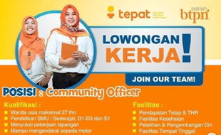 Loker Solo, Klaten, karanganyar, Boyolali, Sragen dan Wonogiri  Community Officer BTPN Syariah Di Surakarta dan Wonogiri