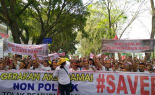 Aksi #SaveBabi di Medan, Ribuan Orang Tolak Pemusnahan Babi