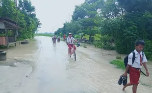 Sungai Moneng Meluap, Lima Desa Di Madiun Kebanjiran