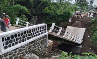 Jembatan Pusung Ambrol 2 Bulan Setelah Dibangun, Ini Penjelasan Dinas PUPR Boyolali